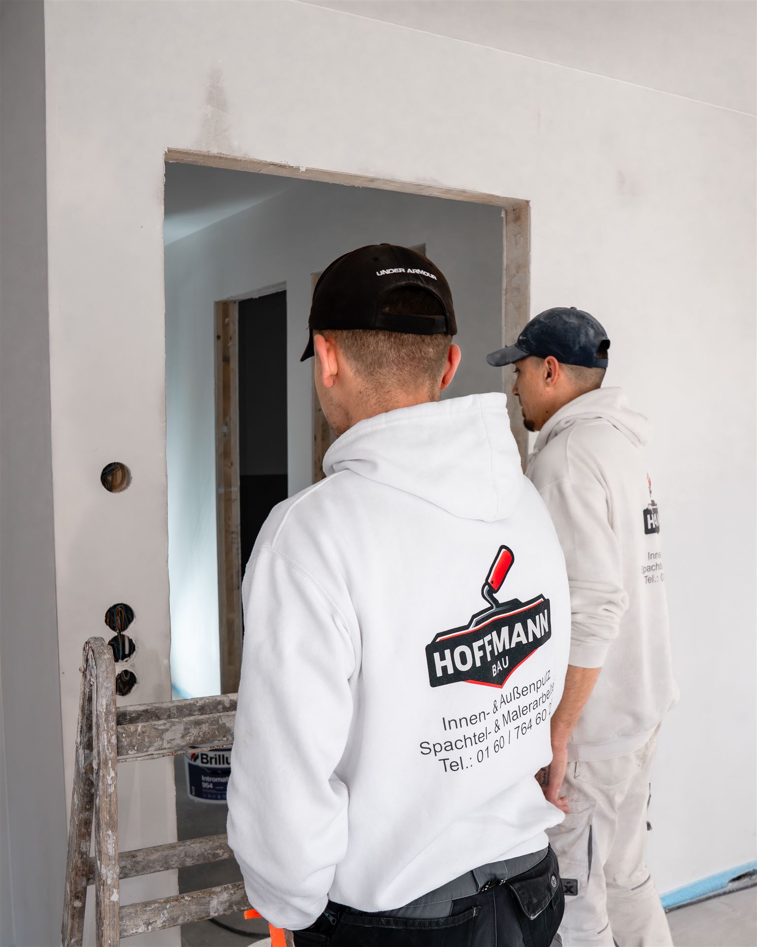 Team von Hoffmann Bau auf der Baustelle